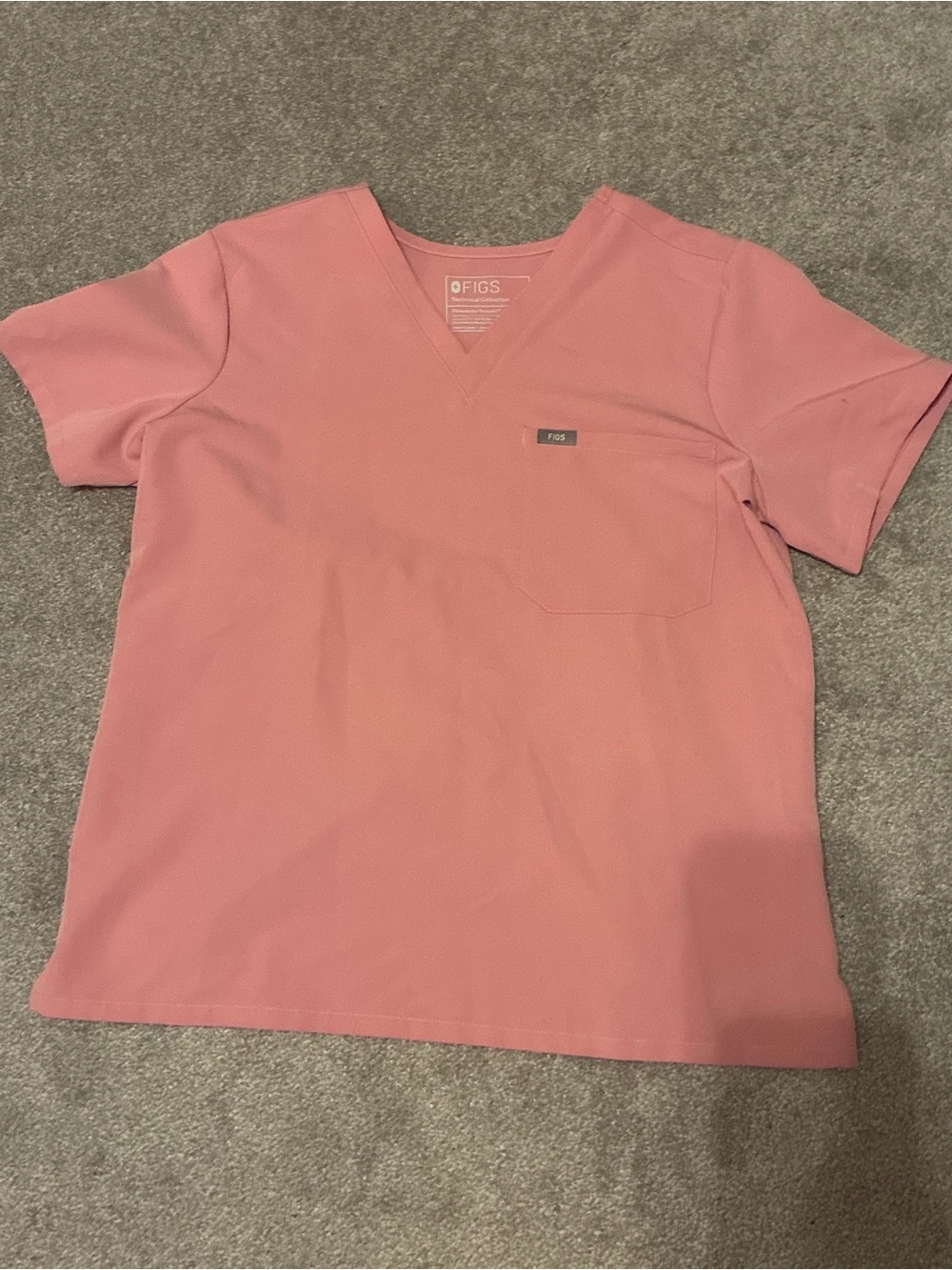 FIGS Chalk Pink Catarina Top